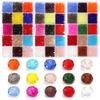 4/6/8mm Farbkristallperlen Set Facettiertes Glas Lose Perlen 15 Fächer/Box für DIY Armband Halskette Schmuckherstellung Zubehör Set