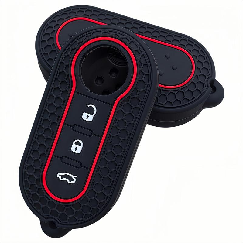 Silicone Car Remote Key Case Cover Protector For Fiat Ducato 500 500L Panda Grande Punto Lancia Musa Accessories Holder Shell