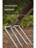 Three-Tine Gardening Rake and Hoe Set for Planting & Soil Loosening