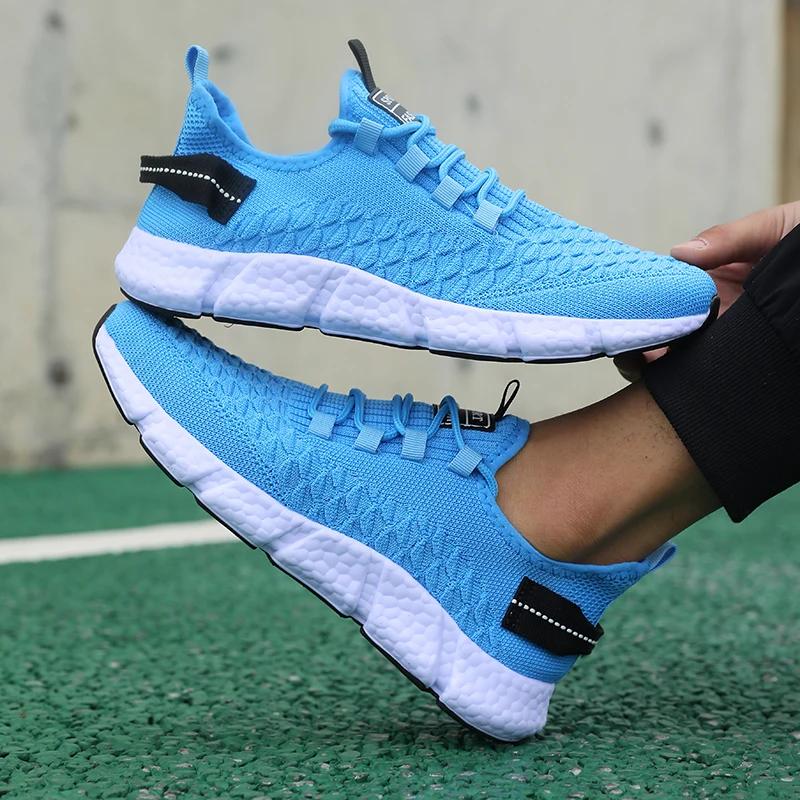 Promotion Men'S Running Shoes Lightweight Breathable Eye Catching Athletic Outdoor Trendy Design Casual Walking Sneakers