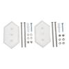 2 Sets Skateboard Hanger Wall Mounting Deck Rack Skateboarding Display and Storage Mount Kit Transparent