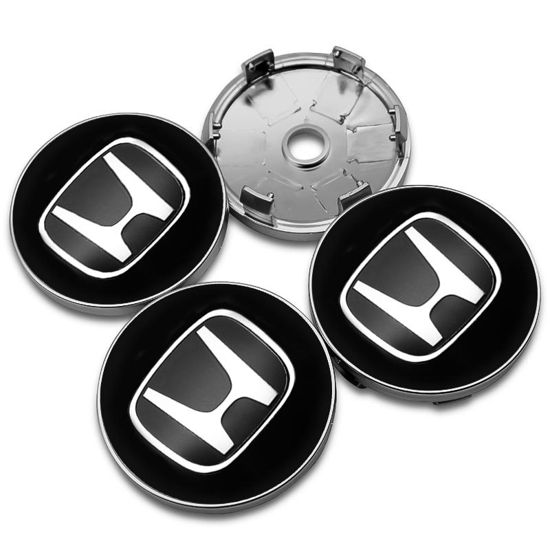 4Pcs 56mm 60mm Black Silver Hub Cover Hub Center Sticker For H Honda Accord Car Wheel Decoration Car Wheel Center Cap Metal aig256
