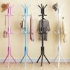 Sleek Wrought Iron Clothes Rack: Minimalist Floor-Standing Design for Easy Assembly
