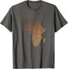 Melanin-Töne Afrika-Karte - Afrika-DNA-Fingerabdruck Unisex-T-Shirt