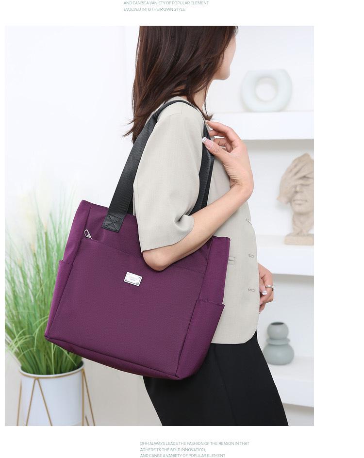 New Women's Nylon Mommy Bag, Fashionable Large Capacity Shoulder Handbag, Oxford Cloth Tote