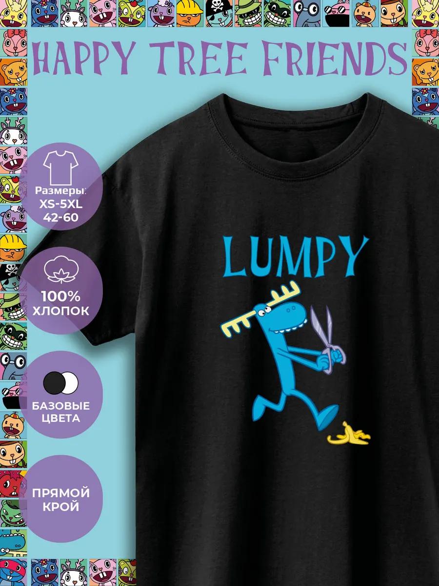 Happy Tree Friends Printed T-shirt - Lumpy L