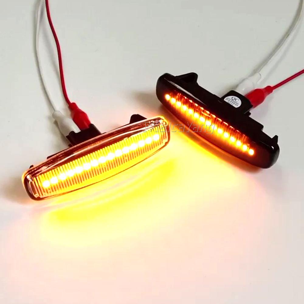 2x LED Side Marker Lights Repeater Lamp for Infiniti EX25 EX35 EX37 FX35 for Nissan Murano Skyline