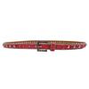 Women's 2.3cm Wide Rhinestone Leather Belt - European and American Cowboy Style Waistband