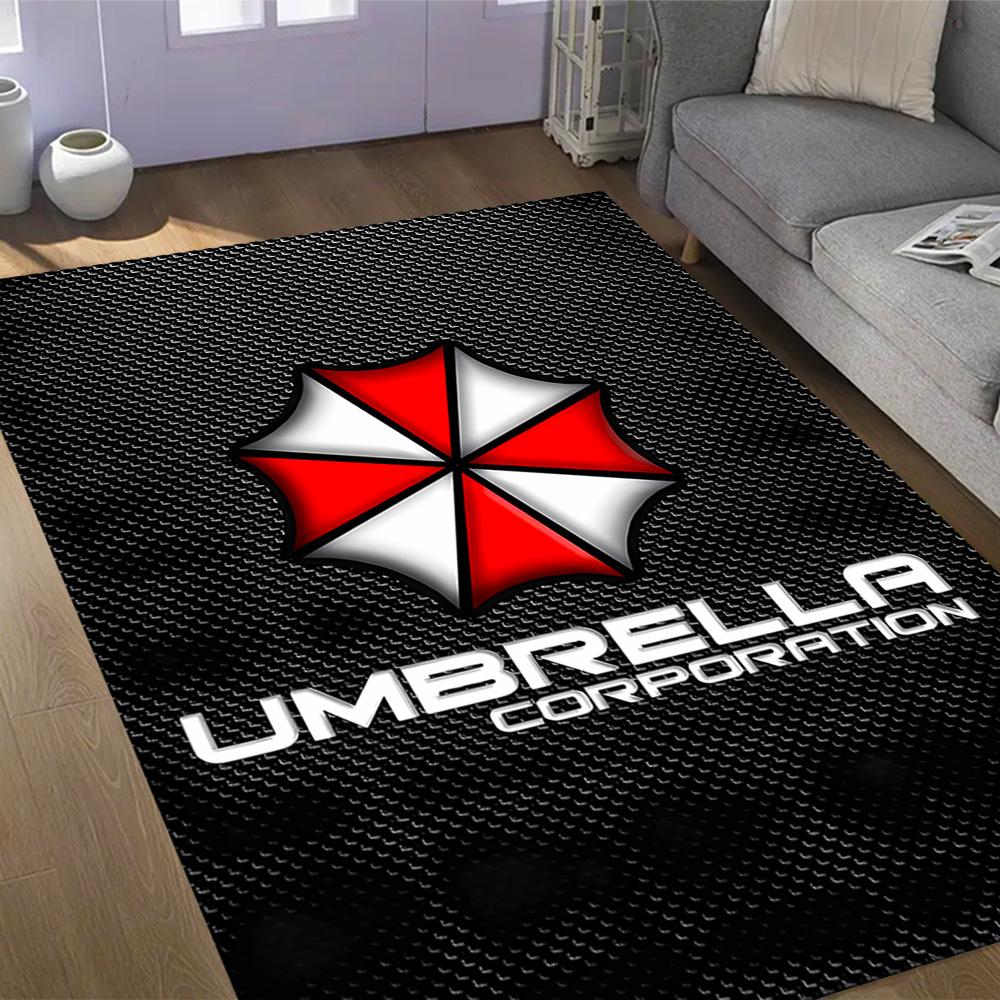 Umbrella Corporation Logo Floor Mat Design for Hallway Study room Dining Room Foyer Antislip Carpet Anime Office Decor Wedding Party Gift