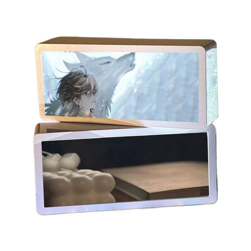 18.8cm/7.4in Charlie IX Dodomo 3D Anime Acrylic Light Box Table Cartoon Figures Color Night Touch Plug In Lamp Atmosphere Decor