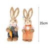 35cm Straw Bunny for Easter Celebrations - Garden Party Decor