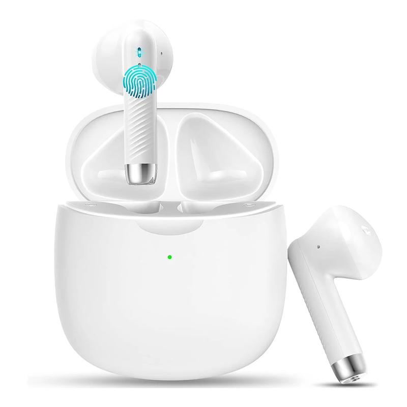 

Беспроводные наушники-вкладыши Bluetooth 5.3 с микрофоном и шумоподавлением, стереогарнитура IP-X7, водонепроницаемые спортивные наушники, 32 часа воспроизведения