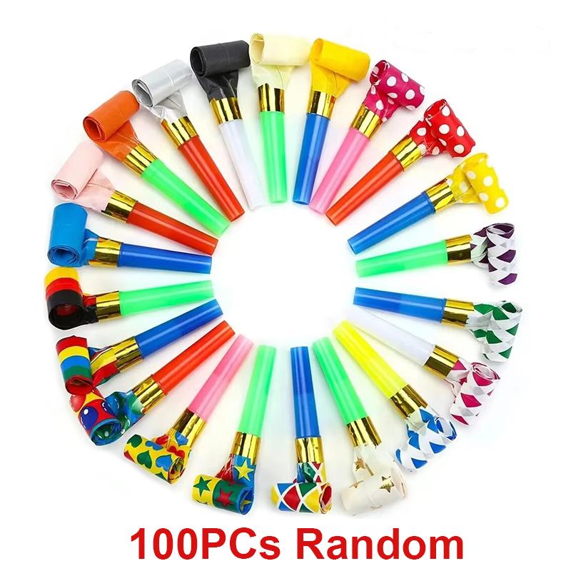

100/200pcs Novelty Whistle Party Favors, Loud & Fun for Crowd Events, Bulk Pack for Celebrations Games