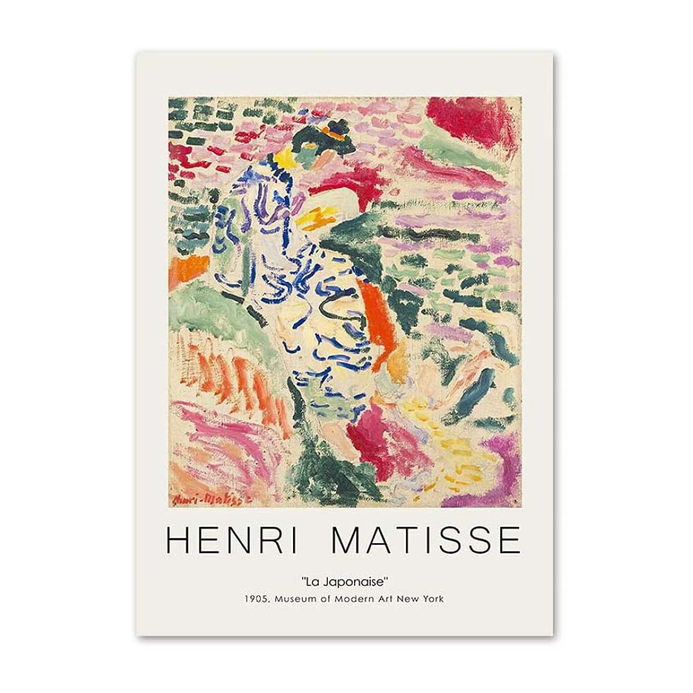 Henri Matisse Poster Vintage Wall Art Canvas Painting Nordic Abstract Landscape Paintings and Prints for Living Room Home Decor