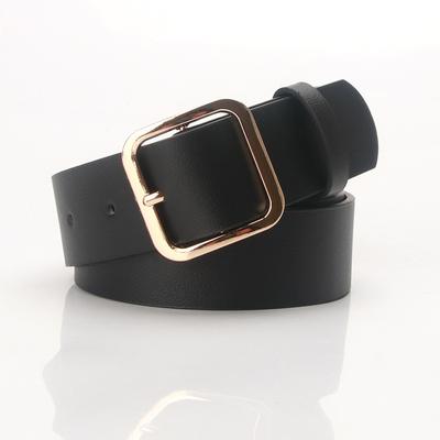 Women's Trousers Belt Vintage Pin Buckle Belts Solid Color Waistband Brand Ladies Fashion Trend High Quality Working Belt DT144