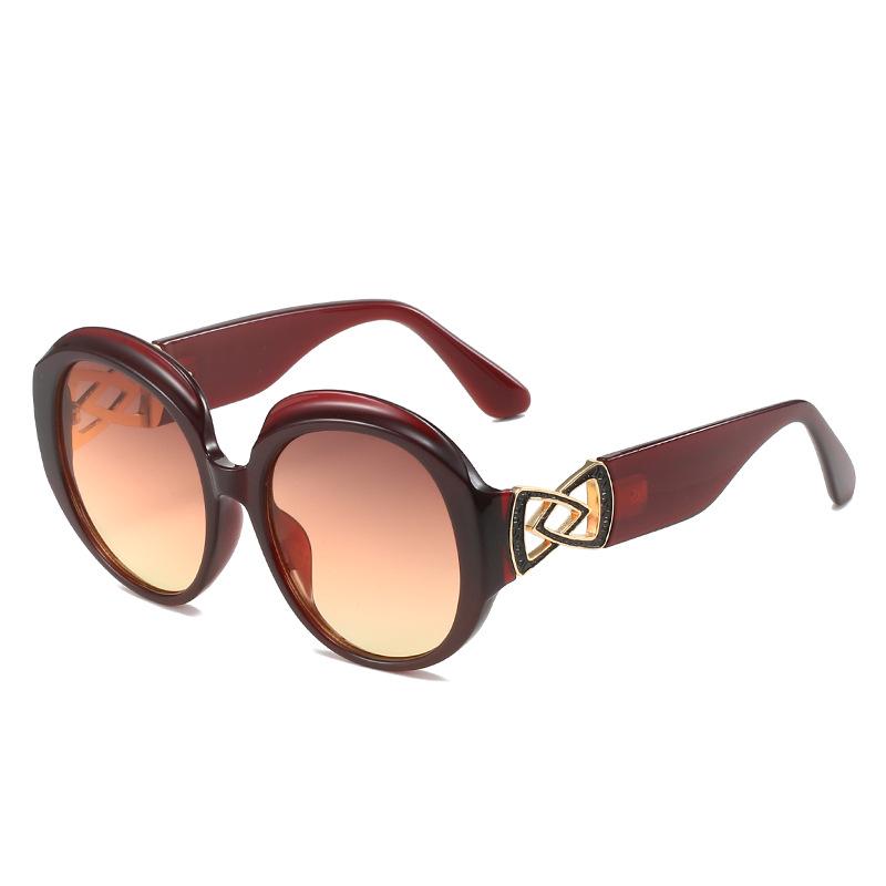 2023 Retro Oval Goose Egg Sunglasses - Versatile Large Frame with European & American Style