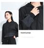 2025 Autumn Two-in-One Hooded Sweatshirt: Spliced Loose Fit with Drawstring - Street Style