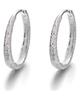 925 Sterling Silver Piercing Circle Charm Hoop Kolczyk dla kobiet Dziewczyny Party Biżuteria ślubna