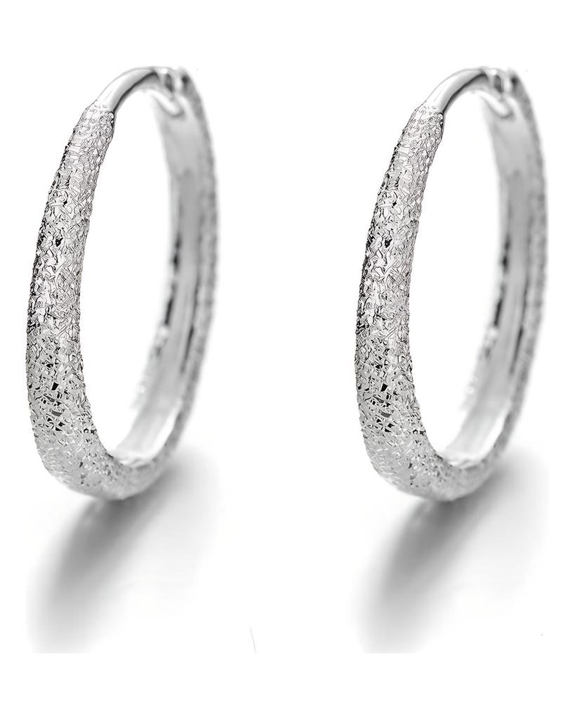 925 Sterling Silver Piercing Circle Charm Hoop Kolczyk dla kobiet Dziewczyny Party Biżuteria ślubna