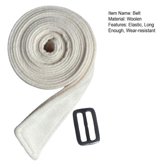 Faux Wool Belt Wear-resistant Decorate Accessory Stylish Artificial Overcoat Waist for School