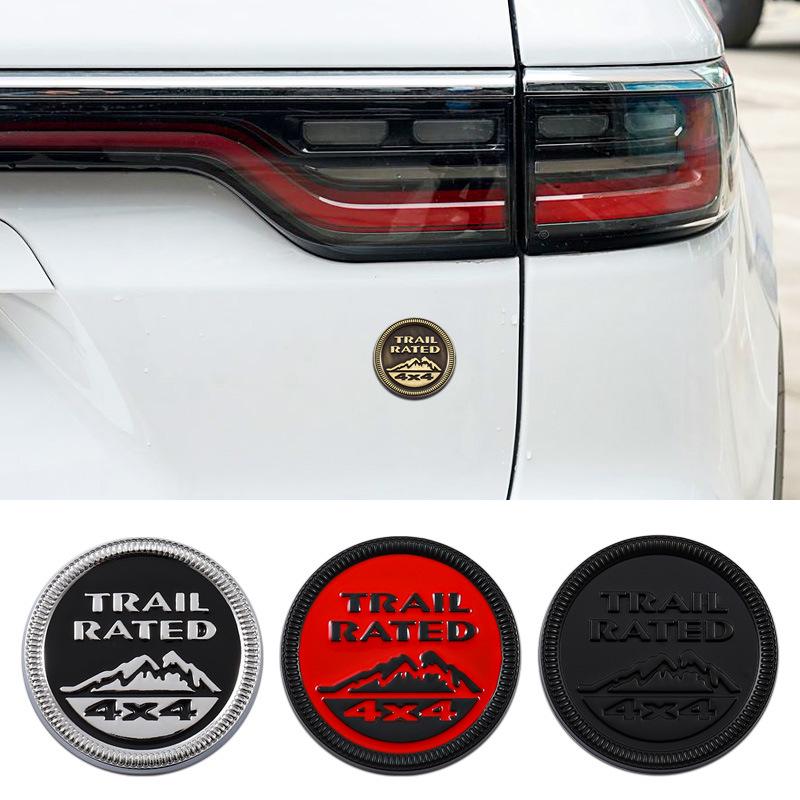Trail Rated 4x4 Autoemblem für Jeep Cherokee, Wrangler, Compass - Karosserieaufkleber Heckemblem