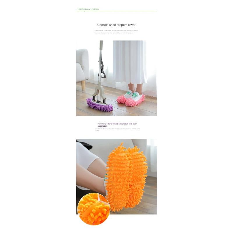 Bodenstaub Reinigungs Hausschuhe Schuhe Reinigungs Tuch Faules Wischschuh Haus Bodenreinigung Mikrofaser Tuch Reinigungs Schuhe