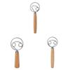 Modern Simple Wooden Egg Beater With Stainless Steel Mixing Rod For Kitchen Daily Use