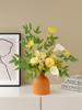 Elegant High-End Artificial Flowers with Ceramic Vase Decor – Luxurious Living Room Arrangement