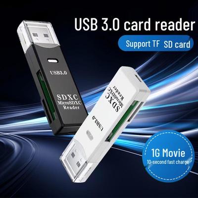 High-Speed USB 3.0 Multi-Card Reader: All-in-One SD/TF Compatibility for Cameras, Phones, and Computers, Plug & Play
