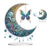 Acrylic 2D/Flat DIY Diamond Painting Desktop Ornaments Kit Diamond Painting Desktop Decorations for Home Office Desktop Decor