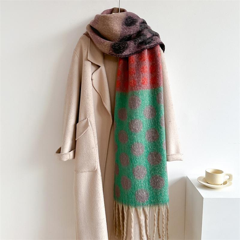New  Cashmere Scarf Shawl Thicked  Warm Blanket Long Tassels Soft Shawls Neck Wraps Pashmina Scarves Ladies' Luxury Scarf
