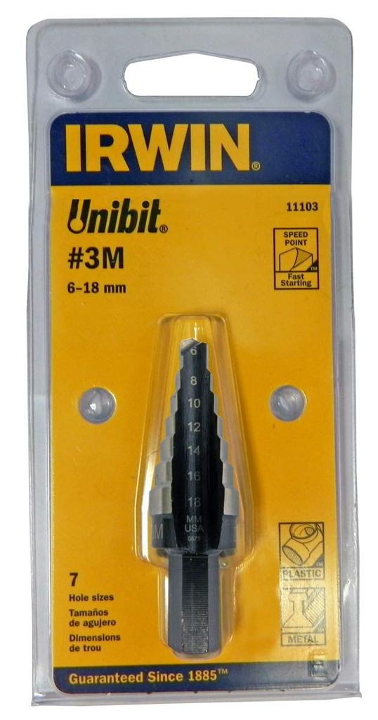 IRWIN 10502852 Step Drill Unibit 3M