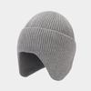 Autumn and winter new outdoor cold-proof ear protection knitted hat men's and women's simple solid color dome pullover hat warm hat tide