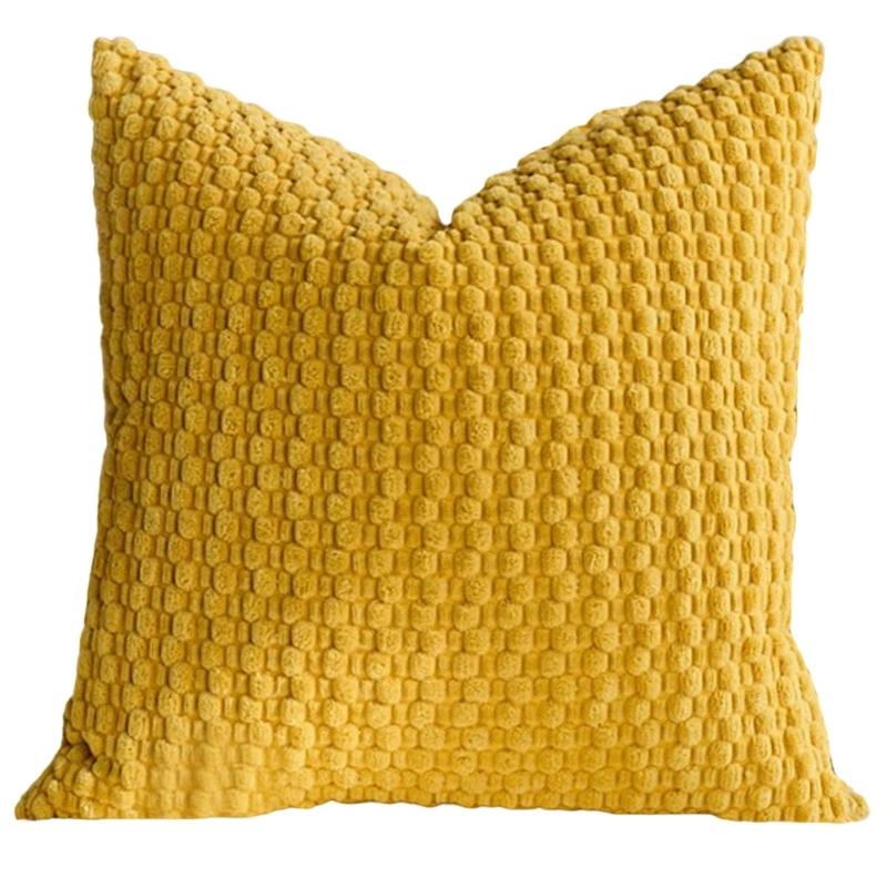Corduroy Bubble Pillow Cushion For Home Office Sofa Bed Soft Comfortable Support Neck Back Rest