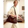 IELGY Ladies Tote Bag Retro Soft Leather Shoulder Large Capacity Lazy Messenger Bag