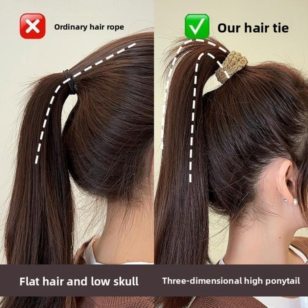 Sweet Colorful Color Hair Ties Versatile Durable High Elastic Rubber Band High Ponytail Elastic Band Hair Accessory