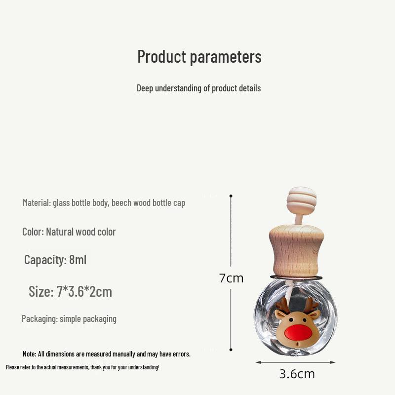 Creative Car Air Vent Perfume Clip - Christmas Ornament and Aromatherapy Bottle