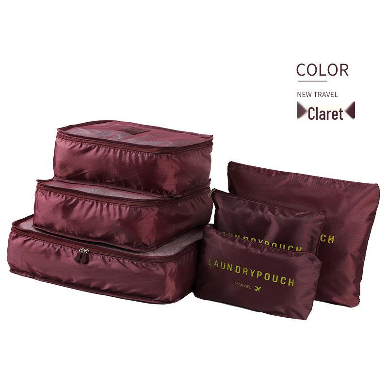 Korean Travel Storage Bag Set - 6 Pieces with Custom Logo