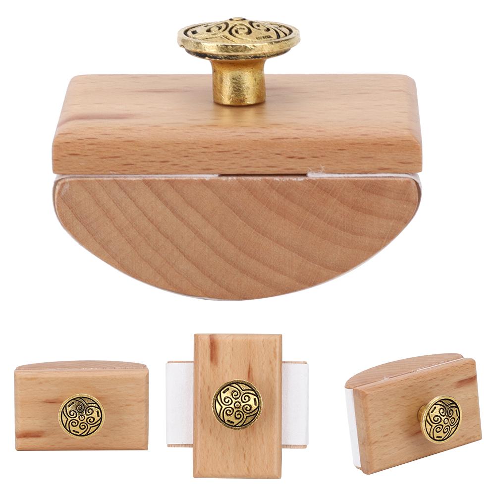 Ink Absorption Seal Calligraphy Wooden Seal Stamp Ink Quick Drying Tool(Wood Color )