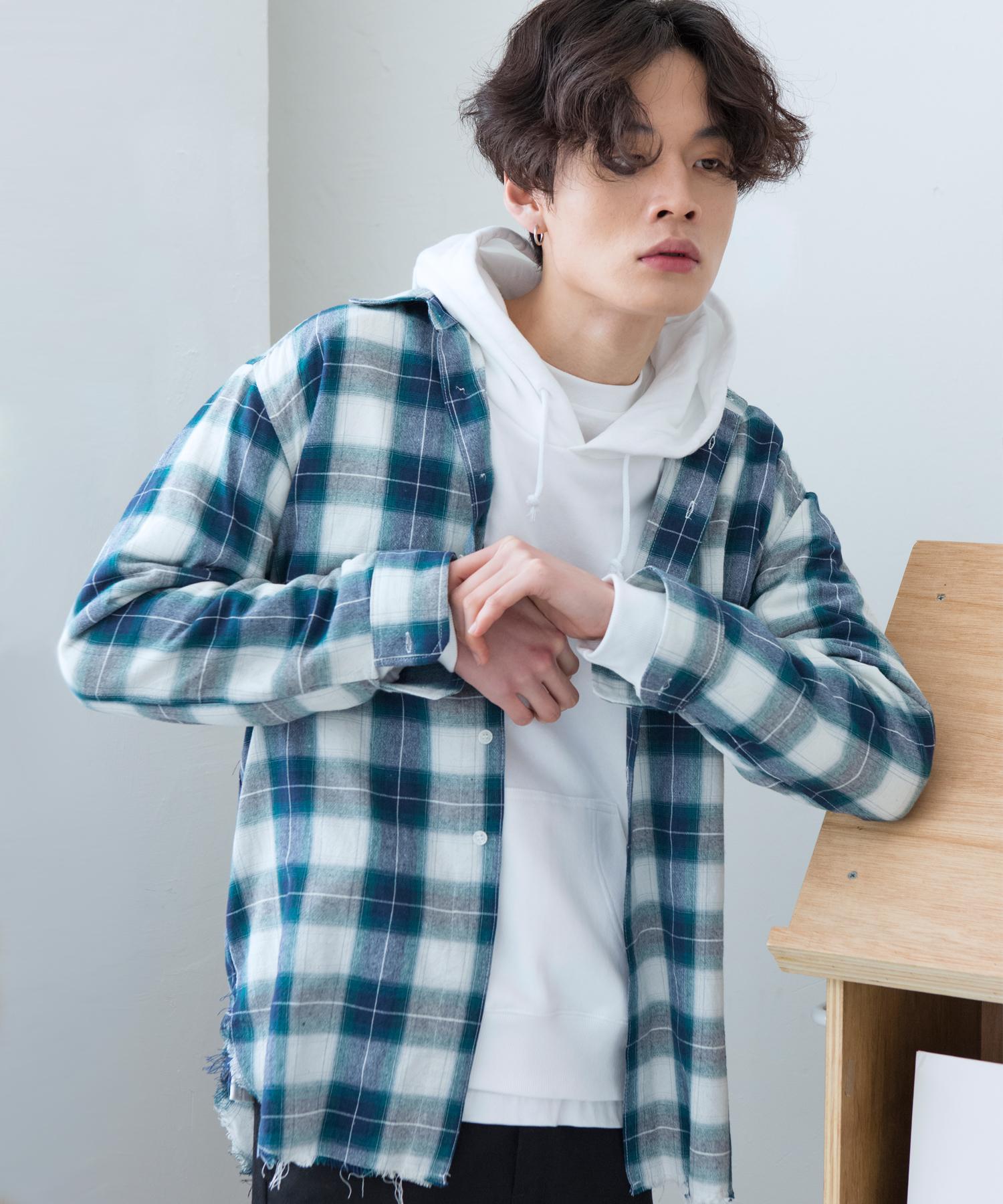 Royal We Rawcut Check Shirts Green Green/L