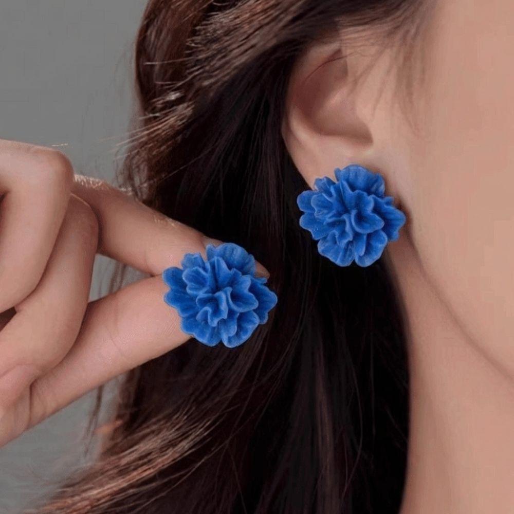 Luxury Camellia Earrings Exquisite Petals Earrings Fashion Flower Earrings  For Women Girls