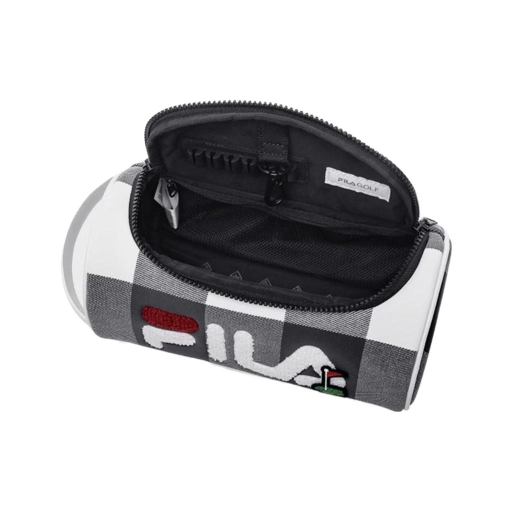 New FILA Athletics PU Storage Bag Handbag Clutch Small Women's Pitch Black A13W245169F-BK