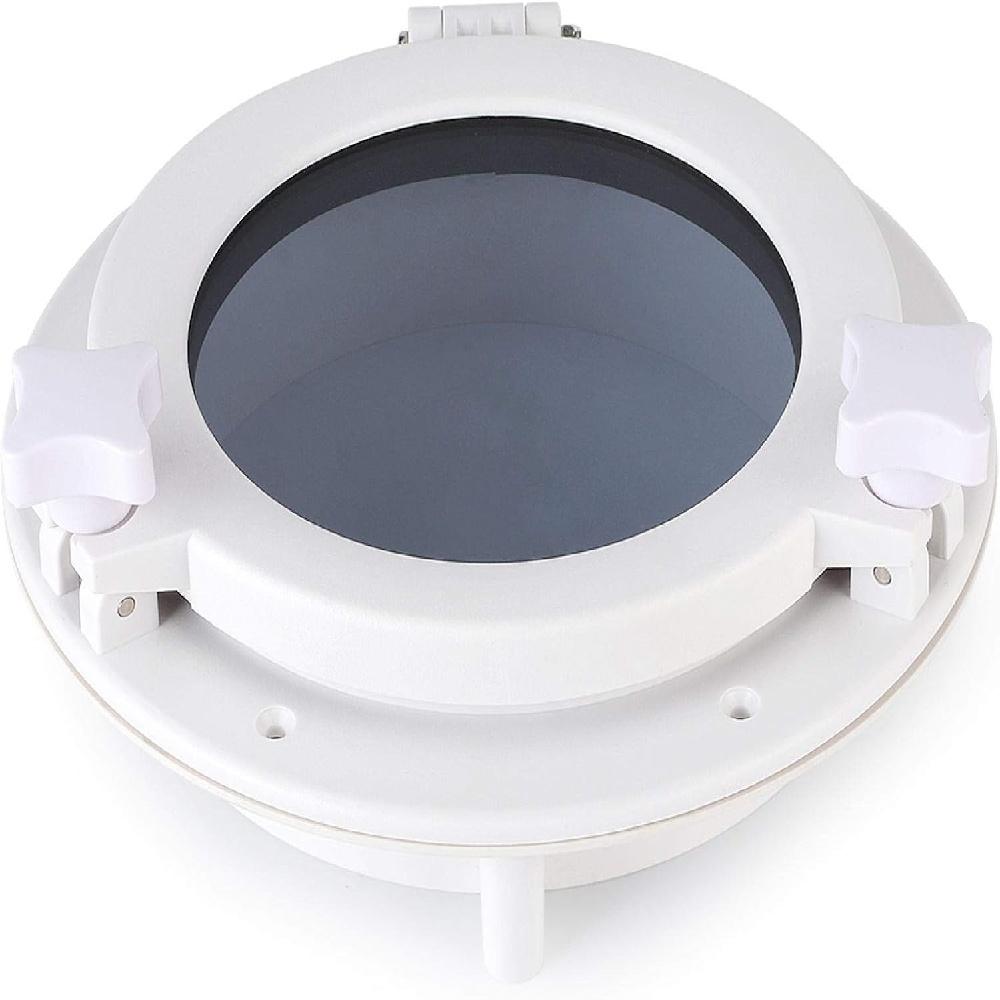 

Маленький морской иллюминатор, вентиляционное окно, 8 дюймов, круглый иллюминатор для судна, черный открывающийся иллюминатор для автофургона, лодки, яхты