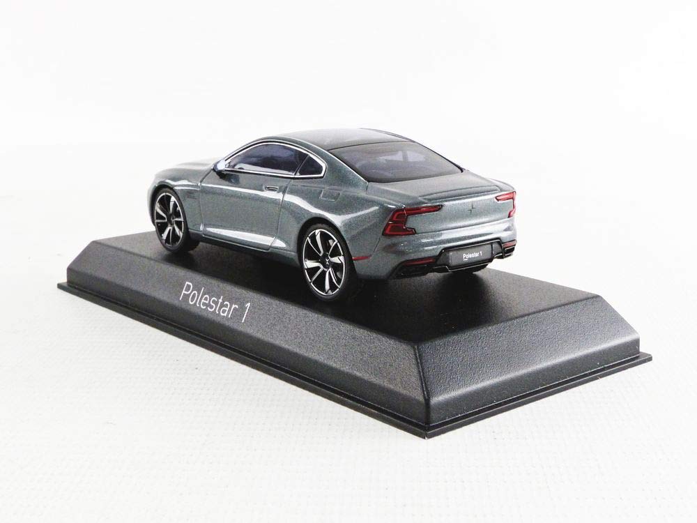 NOREV Polestar 1 2020 Osmiumgrau mit Chromrahmen und beigem Interieur