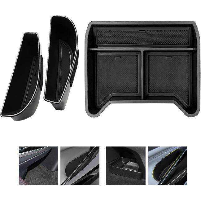 2024 2025 VW ID.4 Center Console Organizer Door Handle Storage Box Compatible with VW ID.4 2025- Door Side Storage Box Handle Pocket