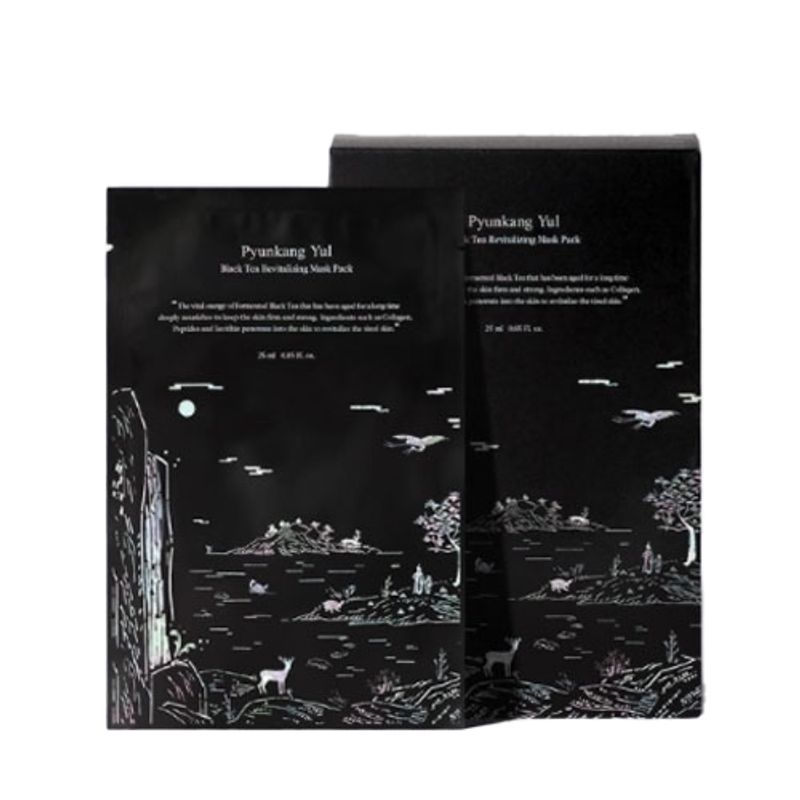 

[Pyunkang Yul] Black Tea Revitalizing Mask Pack (10ea)