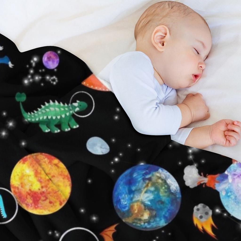 Dinosaurier Astronauten im Weltraum Überwurfdecke Quilt Sofabett Schöne Umzugsdecken