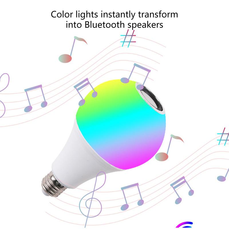 

Умные лампочки с 4 цветовыми режимами, дистанционным управлением, цоколем E26, 12 Вт, музыкальная светодиодная умная лампа с регулируемой яркостью для