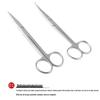 Stainless Steel Surgical & Teaching Dissection Scissors - Straight/Round Cutting & Gauze Scissors