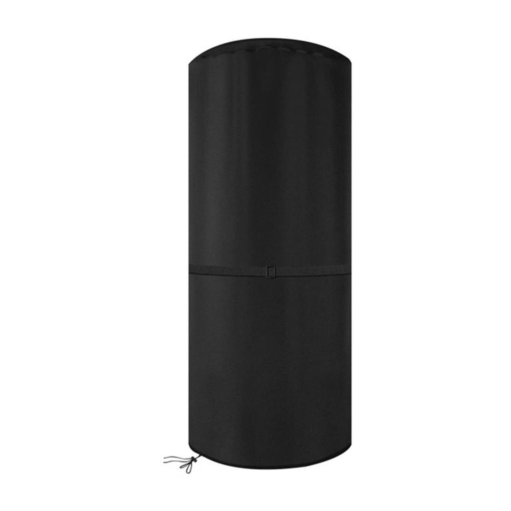 Outdoor Patio Heater Covers Anti-Snow Waterproof Dustproof Wind-Resistant for Bad Weather Black Color